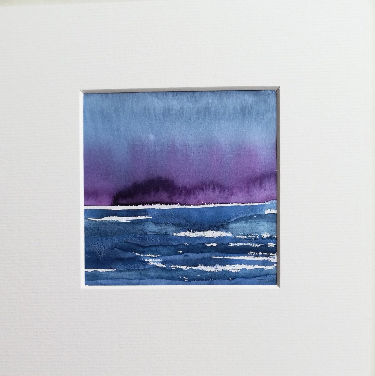 PebblesJennifer's tweet photo. Some of the new small works, mounted ready for @NEOS_uk at the weekend. #openstudios #aberdeen #neos2019 #seascapes #watercolour #art https://t.co/pvwt0AY5eU