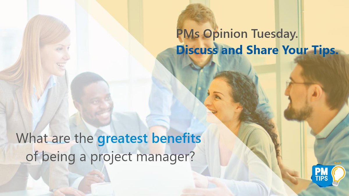pmtips's tweet photo. 📢 To every project manager out there! What are the greatest benefits of being a project manager? 

Share your experience and viewpoint on this question in the comments section 👇 

#PM #projectmanagement #PMdiscussion #PMchat #projectmanagerrs #benefits #career https://t.co/AhYcIcOCO7