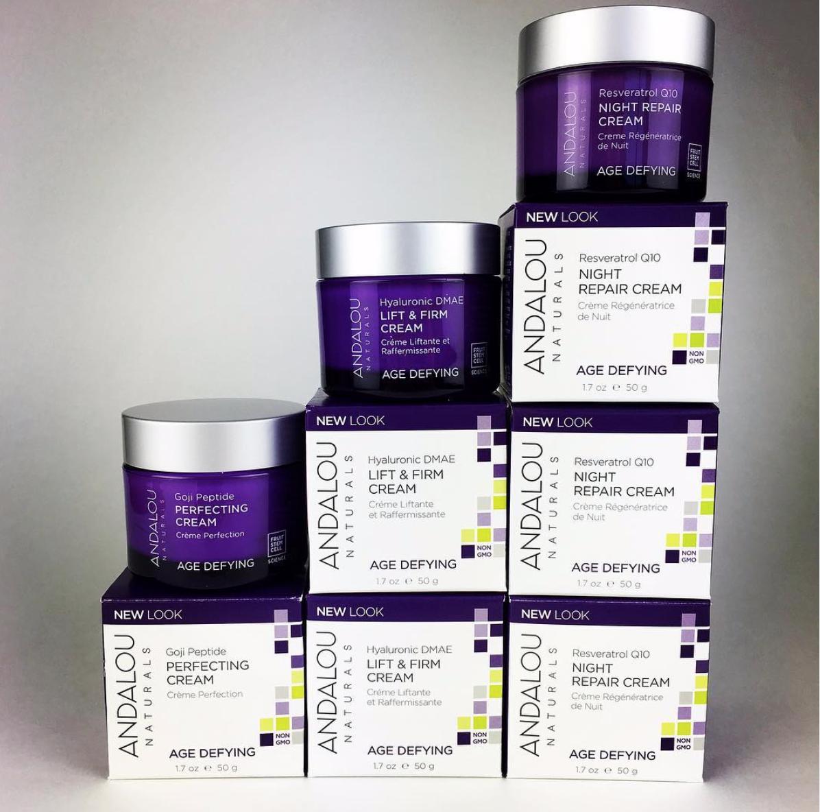 A girl's got to have options. 

Find your moisture match with our trio of Age Defying creams. 🍇 
#andalounaturals #andaloulove #beautyisyou #agedefying #naturesintelligence