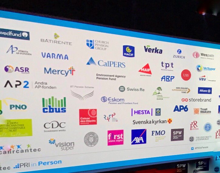 Acknowledgement to our work!
#PRIinPerson lists Leaders’ Group.
⁦<a href="/varma_tweet/">Työeläkeyhtiö Varma</a>⁩  ⁦@PRI_News⁩ #esg
