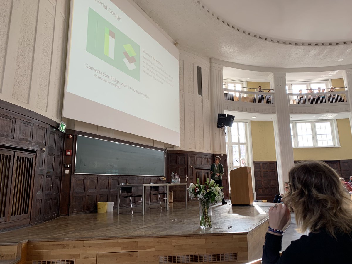 sgraeber's tweet photo. Thanks @myu1 for an inspiring keynote on conversational design at #muc2019 https://t.co/2zadYA4xC5