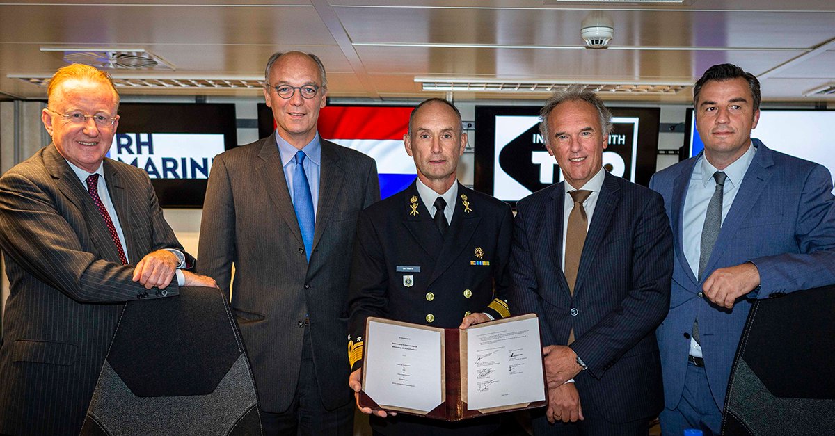 RH Marine, <a href="/Defensie/">Ministerie van Defensie</a>_DMO, <a href="/damen/">Damen</a>, <a href="/thalesgroup/">Thales Group</a>, <a href="/TNO_nieuws/">TNO Nieuws</a> and @Defensie have joined forces last weekend with the signing of the Manning &amp; Automation Cooperation Covenant. RH Marine is proud to be part of this partnership!