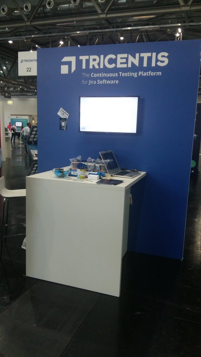 SimonNorrington's tweet image. All set for day 2 of #AtlassianOpen. Come and say hello and talk #SoftwareTesting @Tricentis