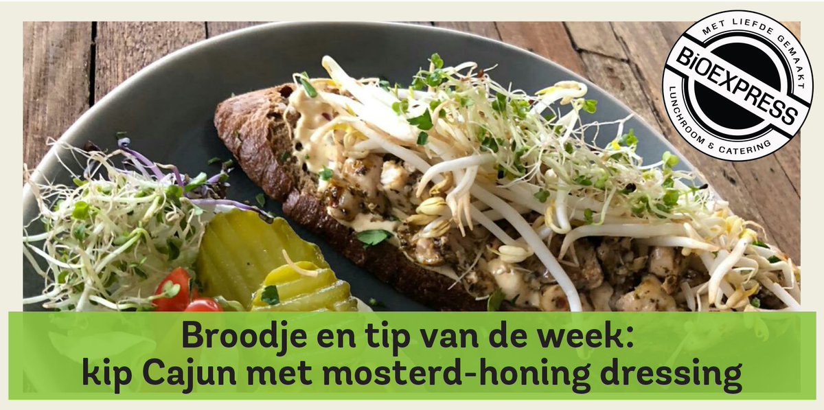 NLImpactBox's tweet photo. Zin in een lekkere en gezellige lunch? Voor een smakelijke lunchbreak staat het team van de BioExpress dagelijks voor je klaar. Broodje v/d week: kip Cajun met mosterd-honing dressing. Bezorgen is ook mogelijk: https://t.co/auqHcWTjFA @nieuwvennepzuid @OVHZ_Hmeer #lunch #bezorgen https://t.co/zc4XHXGIq9