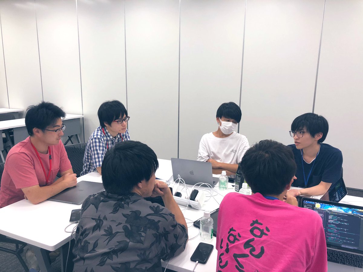 utsunana's tweet image. 9/9-9/11の3日間で、#catechchallenge 
クライアントサイド向けインターン「AbemaTVHack」と、ゲーム開発インターン「プロトスプリントリーグ」が開催中🔥
折り返しの中間FBでは、メンター陣にたくさんアドバイスをもらいました(写真はAbemaTVHackの様子です💯)