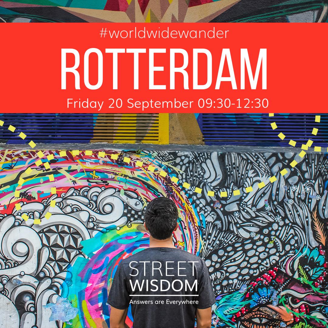 Join the #WorldWideWander in Rotterdam on Friday 20 September from 09:30 led by <a href="/mvansitteren/">Marta van Sitteren</a> 

Be part of our annual, global celebration of wandering and wondering. Book your FREE place here:  

streetwisdom.org/event/world-wi…