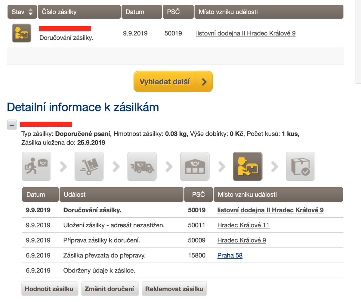 Česká Pošta je skvělá protože úžasně rozvíjí moji kreativitu v řešení problémů a posiluje moji frustrační toleranci. #ČP #ceskaposta #totalnifrustrace