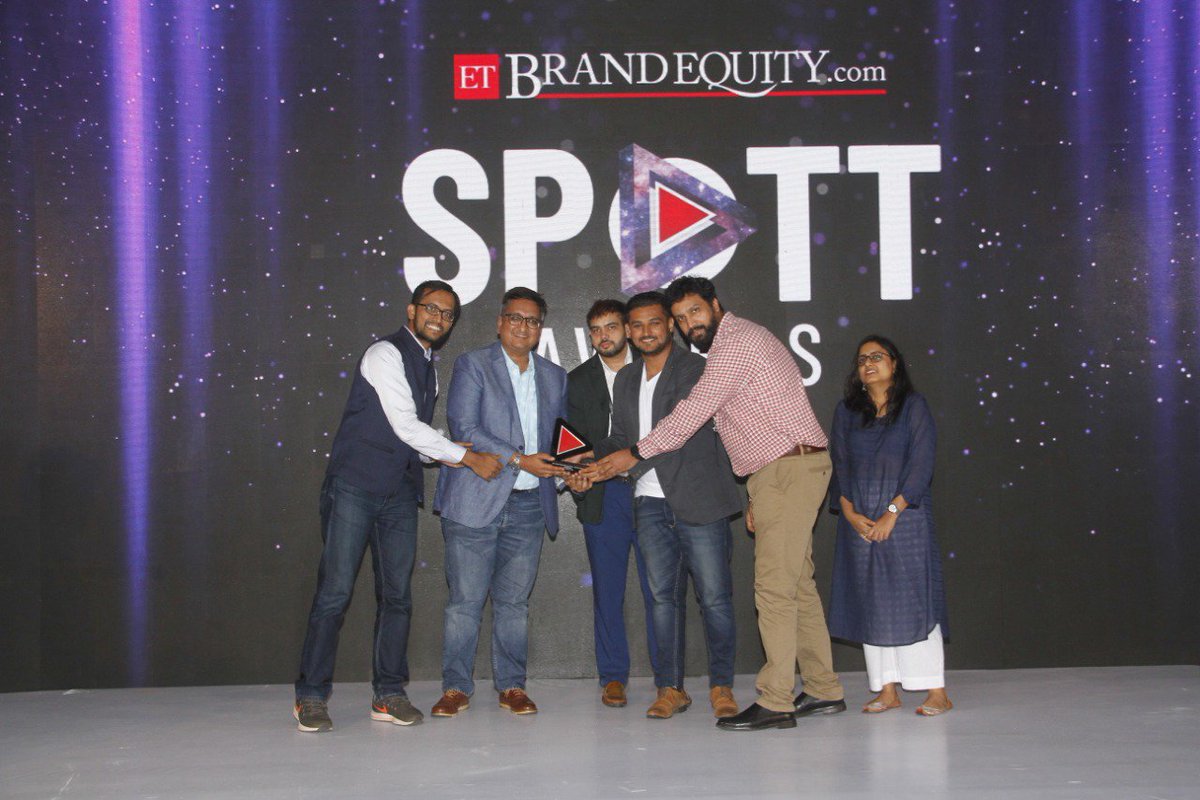 vijayjdarda's tweet photo. Well done Team @milokmat on winning 'Most popular web series/movies in Regional language' for #StrilingPulling at @ETBrandEquity #SpottAwards 2019. Congratulations @MaverickHJ , Nikhil Thorat, Pratidnya, Abhishek Singh, Nikhil Takke, Mayuresh Devasthale for the great work. https://t.co/4O7EG3oFuo
