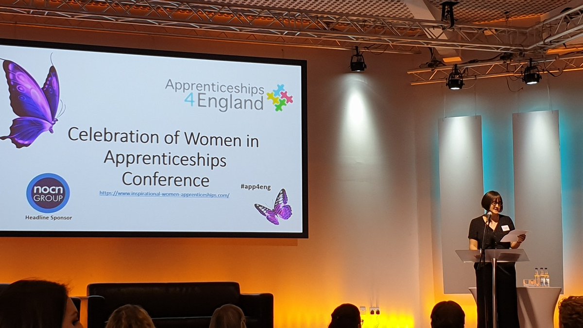 Attending the Celebration of Women in Apprenticeships Conference being opened by the lovely Susanna Lawson @Learningworks01 @OneFileUK @SWBHnhs @colbourneswbh #app4eng