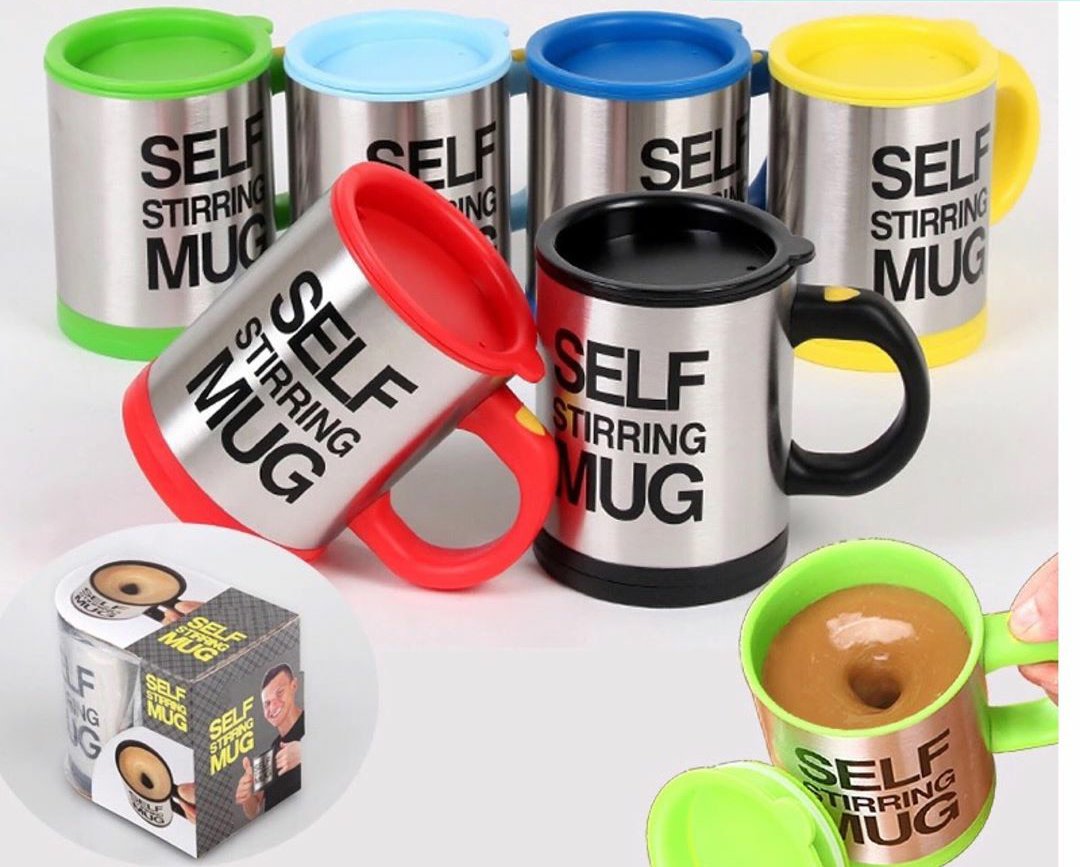 Who needs a Spoon when you have the Self Stirring Mug?Just press the button and it automatically stirs your tea...It's highly recommended for Souvenirs and Corporate Gifts Pls RT