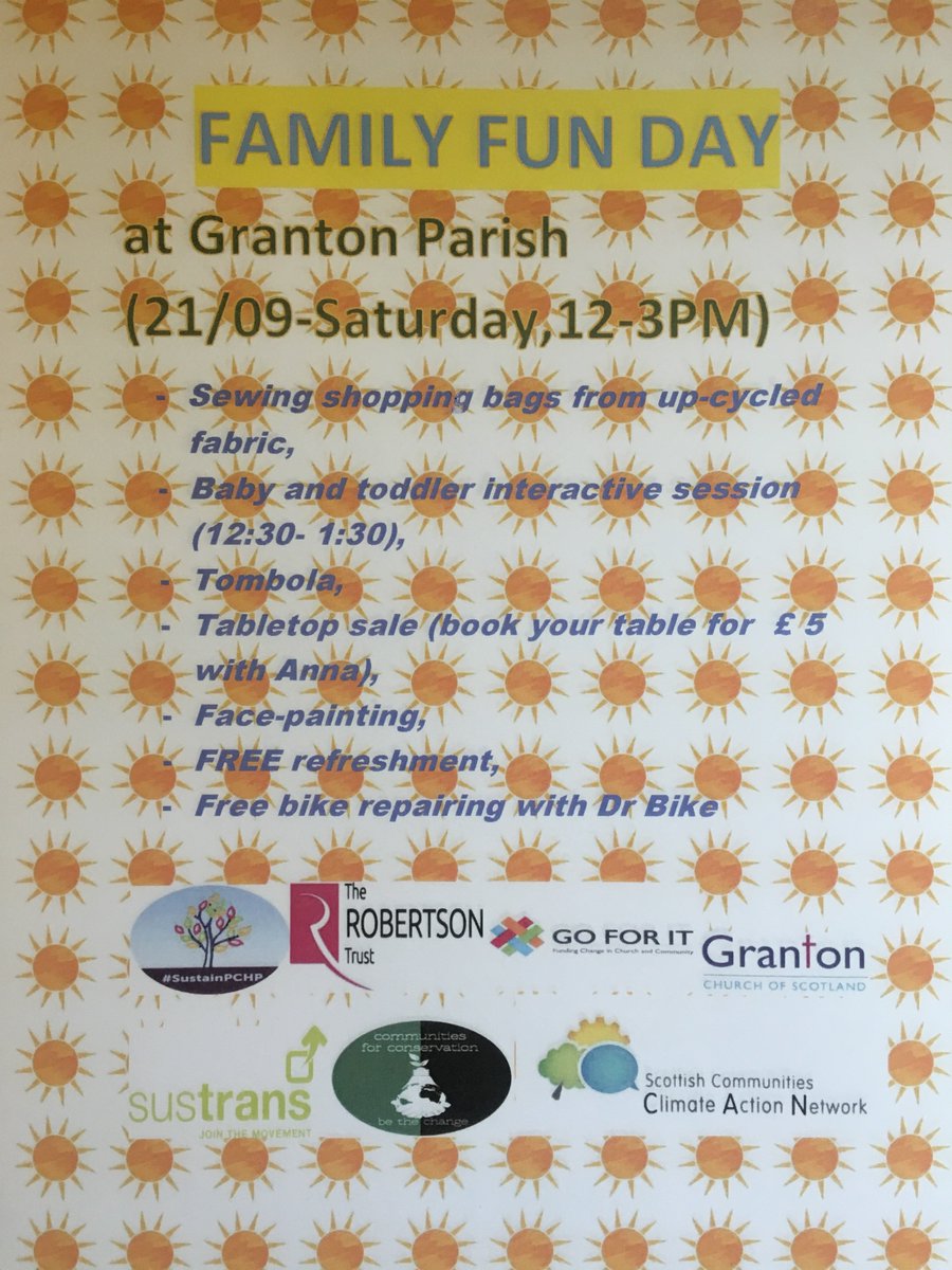 GreenerGranton's tweet photo. Getting ready to celebrate 🎉🎉🎉#SustainableCommunityDay at #GrantonChurch on 21/10 between 12-3 PM. Lots of #UpCyclingWorkshops, #EnvironmentalActivities, free food and drinks, tombola, face painting and many others. Bring family and friends, join us on Saturday-21/09💚💚💚 https://t.co/Tk7FSXuT14