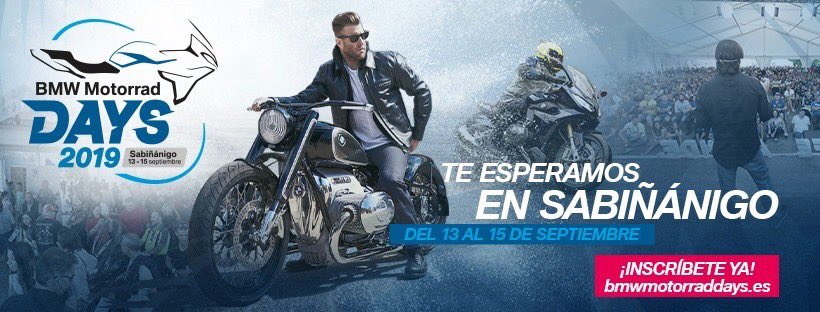 RolenMotor's tweet photo. ¡¡Tres días para que arranquen los BMW Motorrad Days in Sabiñanigo!! 👏👏👏

Descubre todo lo que te espera e inscríbete gratis en https://t.co/WzeBgVZ20P ✌️

#bmwmotorraddays2019 https://t.co/HiwATh6SPI