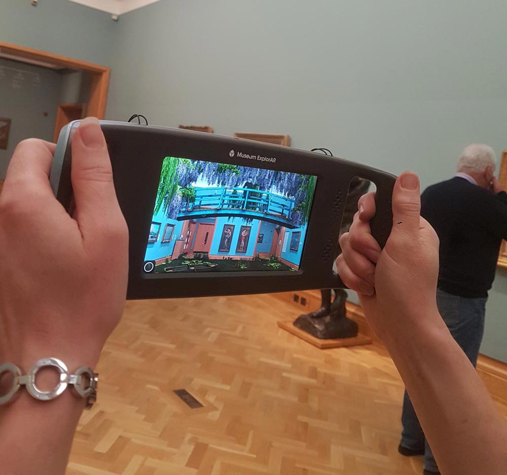 AmgueddfaCymru's tweet photo. The augmented reality tour @Museum_Cardiff is a new way to experience our collections.👀 

Hire a handset from the shop and experience the magic in Welsh, English or Japanese.🔊 

https://t.co/NVYtKfOGgf

#MuseumExplorAR https://t.co/DQ6iYLUKws