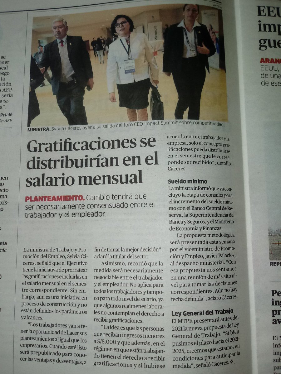 krugger65's tweet photo. Desde 1990 el #Fujimorismo y los #empresarios sólo saben #tirarse el Salario y los #derechos ganados de los #trabajadores y siempre dicen : por la competitividad.
Ahora quieren mas #aporte a la #Afp mas años trabajando no 65 sino 70.
#Cero Gratificaciones y ellos mas #Ricos. https://t.co/4yu5fhmWoe