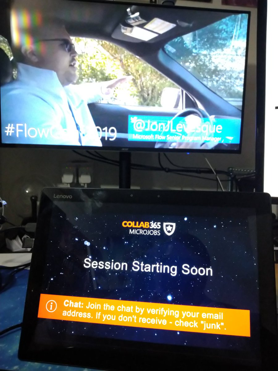 iAm_ManCat's tweet image. When you double booked #FlowConf2019 Flow and #Collab365 SharePoint Conferences 🤯