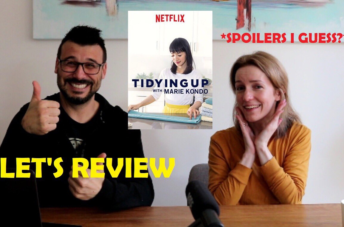 CricketsReview's tweet photo. Brush up on The Crickets review of Tidying Up with Marie Kondo

•Link in bio•

#Netflix #sparkjoy #MarieKondo 
#Review #youtuber https://t.co/YaJ4ArVooz