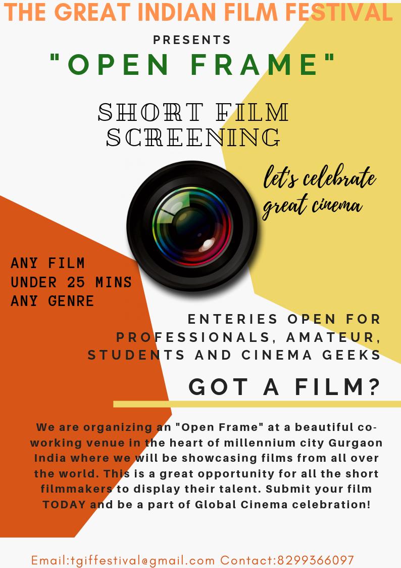 ATTENTION!!! It's a great opportunity for all the filmmakers out there. Got a short film that you are proud of and looking to get featured?
This is your chance! Connect with us at tgiffestival@gmail.com 
.
.
.
.
.
#film #filmfestival #filmmaking #cinematography #screenplay