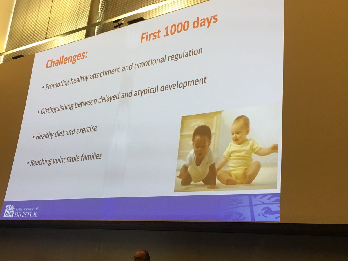 Professor Alan Emond talking about the first 1000 day challenges PHECONF19