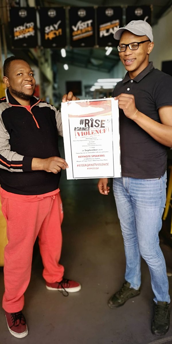 BeauSolms's tweet photo. STOP THE VIOLENCE. Join us on the 29th of September 2019. Let's stand together.
Thank you to Scott Motors, Viper Lounge, Flyingbrick, Cape Sidecar Adventures and Woodstock Moto Co for your support. #RISEAGAINSTVIOLENCE #ENOUGHISENOUGH.
Find us on Facebook https://t.co/Cllt1azyZ0