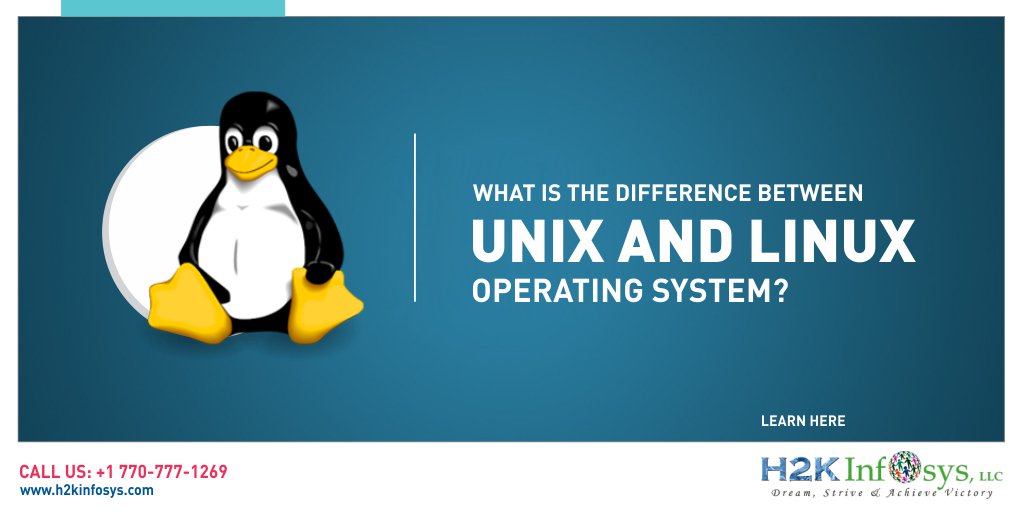 h2kinfosys's tweet image. Unix Vs Linux: What&apos;s the Difference?
The primary difference is that #LinuxandUnix are two different #OperatingSystems though they both have some common command.

Here is an article about Unix &amp;amp; Linux, Checkout link below
h2kinfosys.com/blog/unixlinux…

#UnixVsLinux #unixlinuxdifference