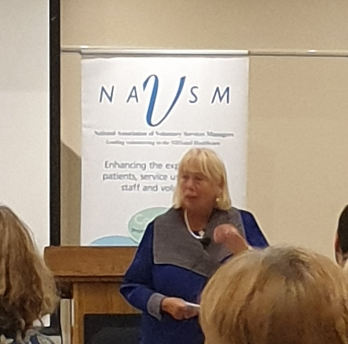 cazz_maz's tweet photo. Inspirational @Julia_Cleverdon is the hilarious keynote speaker at #NAVSMLondon19. Co-founder and trustee of #iwill She tells us "Get the talent of the young people through the door and show them things they never thought they could do. Inspire the next generation if the NHS" https://t.co/6SpihU0Smp