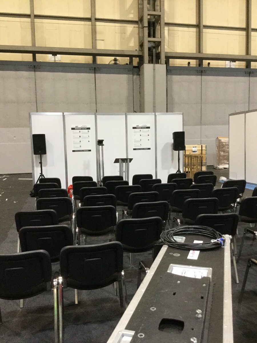 Go_IoT's tweet image. Just arrived at @necbirmingham for #FutureIoT expo and this is the view of the iot keynote theatre from stand X163.
👋
#BuildingAutomation #IoT #IIoT #underconstruction #expo #exhibition #electronics #iotdeveloper #atsocial #BAS #BMS #BEMS #Energyefficiency #FutureResource19