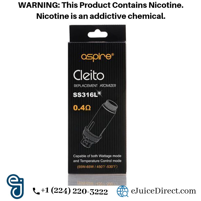 bestVapeCoils's tweet photo. The Aspire SS316L Stainless Steel Cleito Vape Coils are made to handle high temperatures, have a wattage range of 55W-65W and 0.4ohm resistance. 

Check vape coils 👉https://t.co/9lmZaWb5EG 🔗

Share Through &amp; Help Us To Spread!

#vapecoils #enjoyvapelife #ejuicedirect #Coils https://t.co/0HTZhsch4B