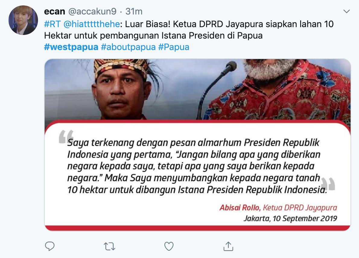 Papua Merdeka (@freepapua) on Twitter photo #Indonesia's Government has launched a fresh wave of Twitter bots to retweet propaganda messages and silence the truth about the #WestPapua genocide. Search the #WestPapua hashtag and you'll see them all in action. @TwitterSupport <a href="/BenDoBrown/">Benjamin Strick</a> @TomHRLC <a href="/andreasharsono/">Andreas Harsono</a> <a href="/davidakaye/">David Kaye</a> #Indonesia's Government has launched a fresh wave of Twitter bots to retweet propaganda messages and silence the truth about the #WestPapua genocide. Search the #WestPapua hashtag and you'll see them all in action. @TwitterSupport <a href="/BenDoBrown/">Benjamin Strick</a> @TomHRLC <a href="/andreasharsono/">Andreas Harsono</a> <a href="/davidakaye/">David Kaye</a>