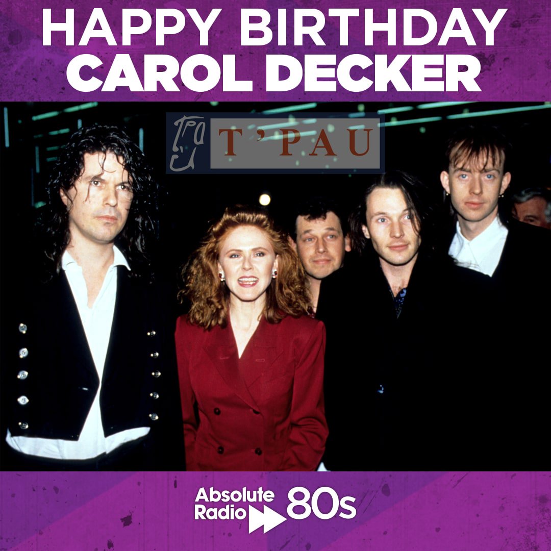 Happy birthday to T\Pau Popstress, Carol Decker! What\s your favourite song from the group?   