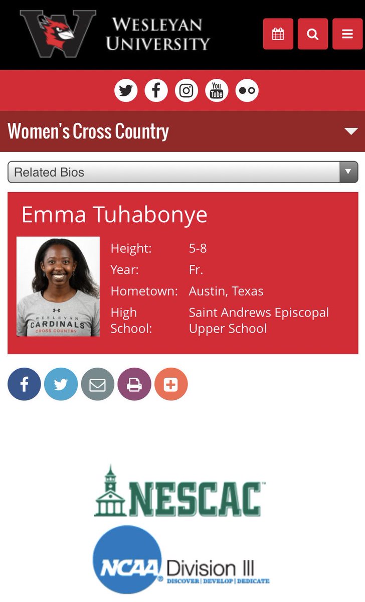 sashighlanders's tweet photo. Emma Tuhabonye ‘19 gets set to take New England. #ChargingForwardWithJoy https://t.co/p5wyhDEdp9