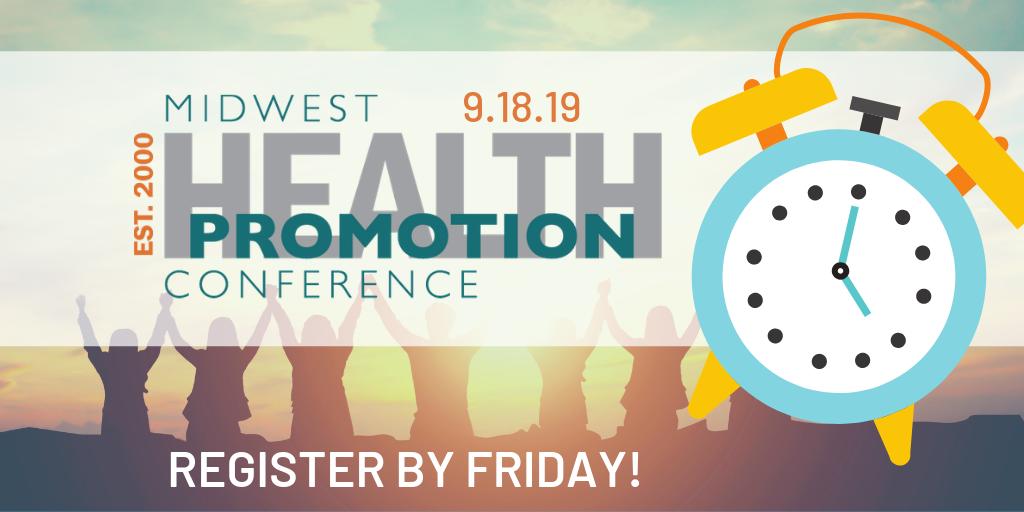 HealthSourceUSA's tweet photo. Our online registration deadline is fast approaching! Learn more & register: https://t.co/lAlhUiGDeH
#midwesthealth, #conference, #wellbeing, #employeehealth https://t.co/6acYI89Yds