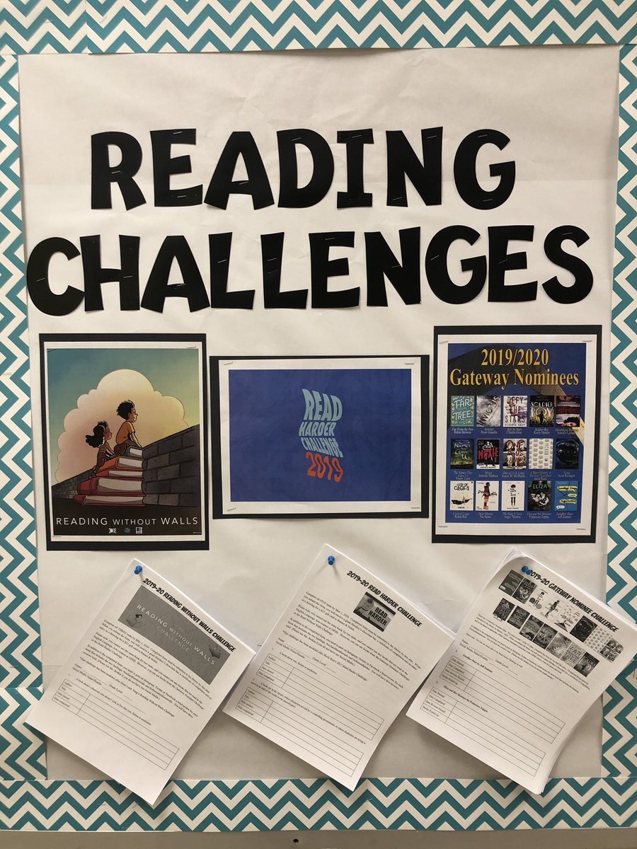 OFHSLibrary's tweet image. Our three Reading Challenges for 2019-20 are ready to go!  See the library bulletin board for more details on prizes &amp;amp; deadlines!  #orchardfarmhsreads
