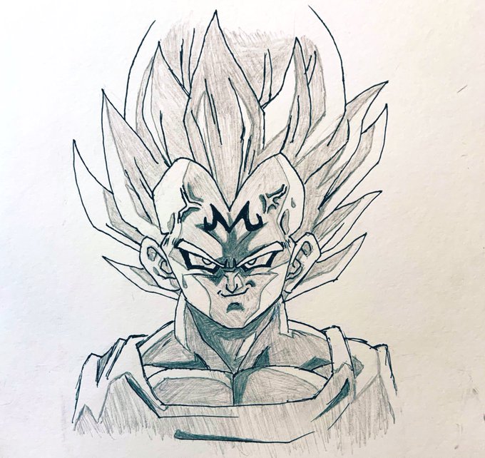 ドラゴンボール白黒絵企画のtwitterイラスト検索結果 古い順