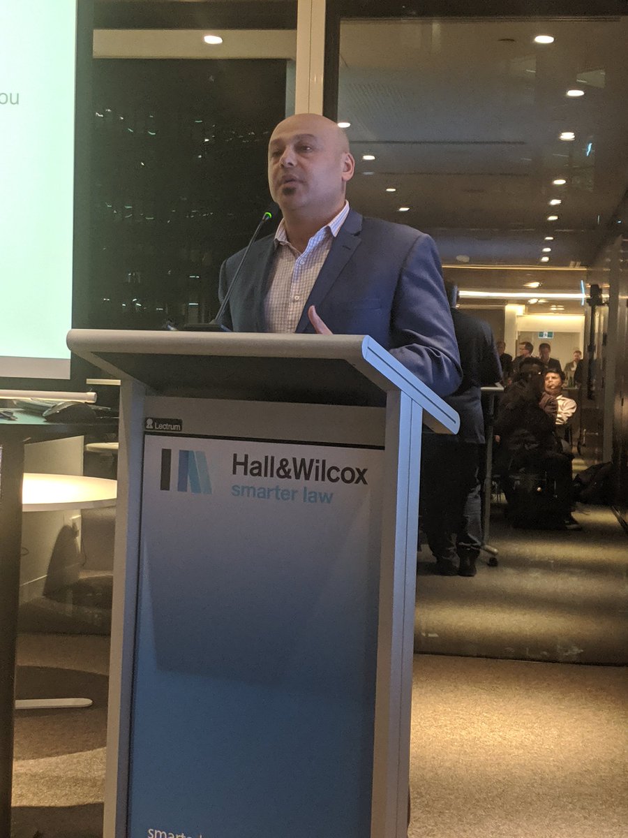 stevevallas's tweet photo. Financial services lawyer + part time rockstar @johnbassilios speaking @HallandWilcox #startups #startupaus #blockchainAPAC https://t.co/JZfn9RqRxf
