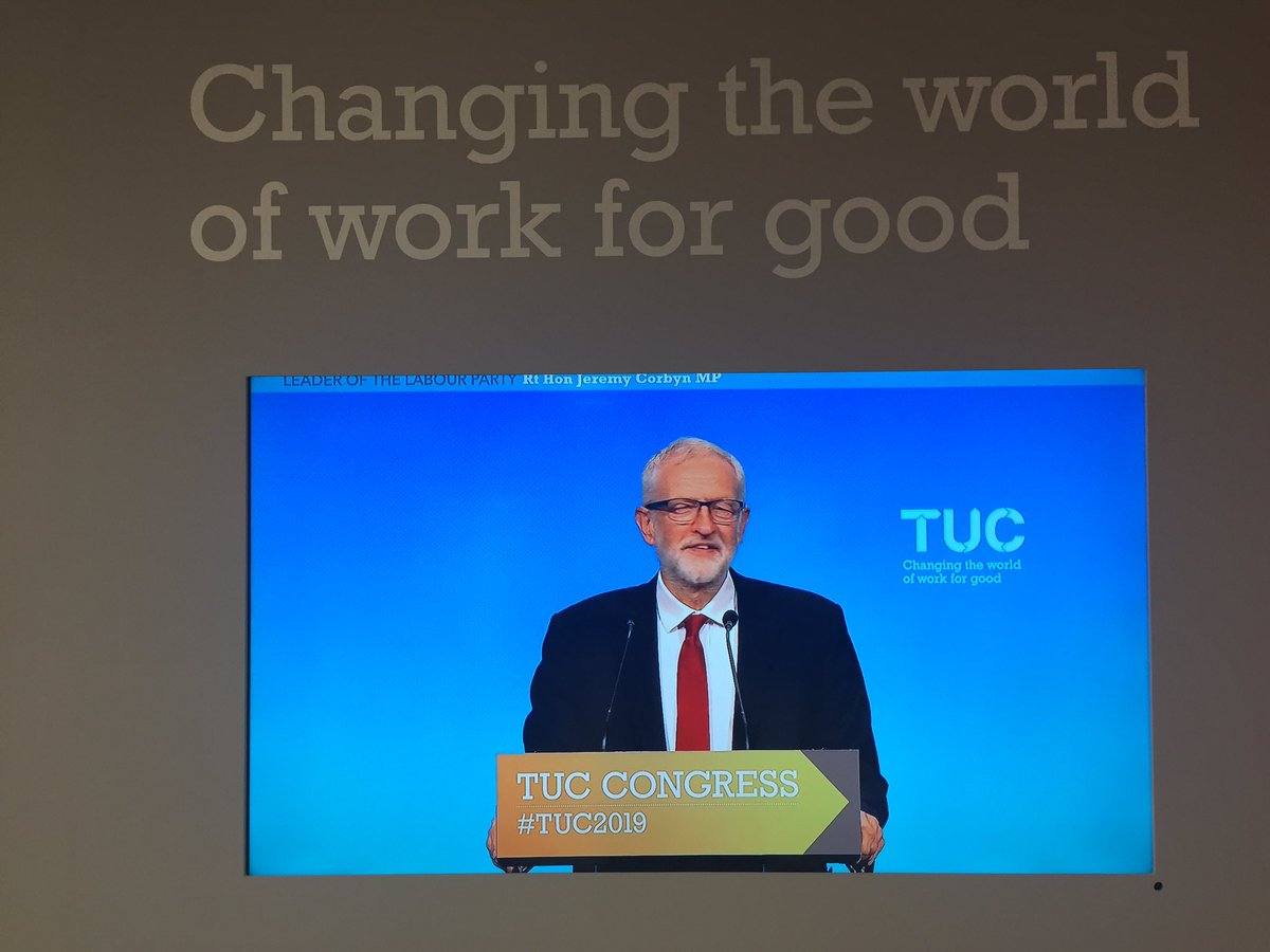 SpectralHeron's tweet image. Jeremy Corbyn speaking at @The_TUC #onemovement #progressivechange