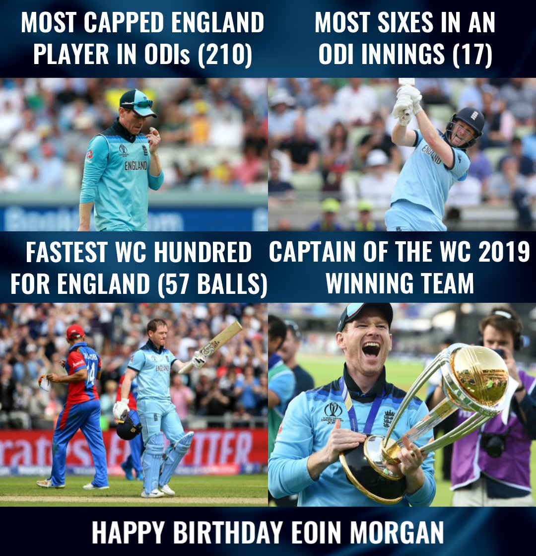 Eoin Morgan turns 33 today! Happy Birthday   