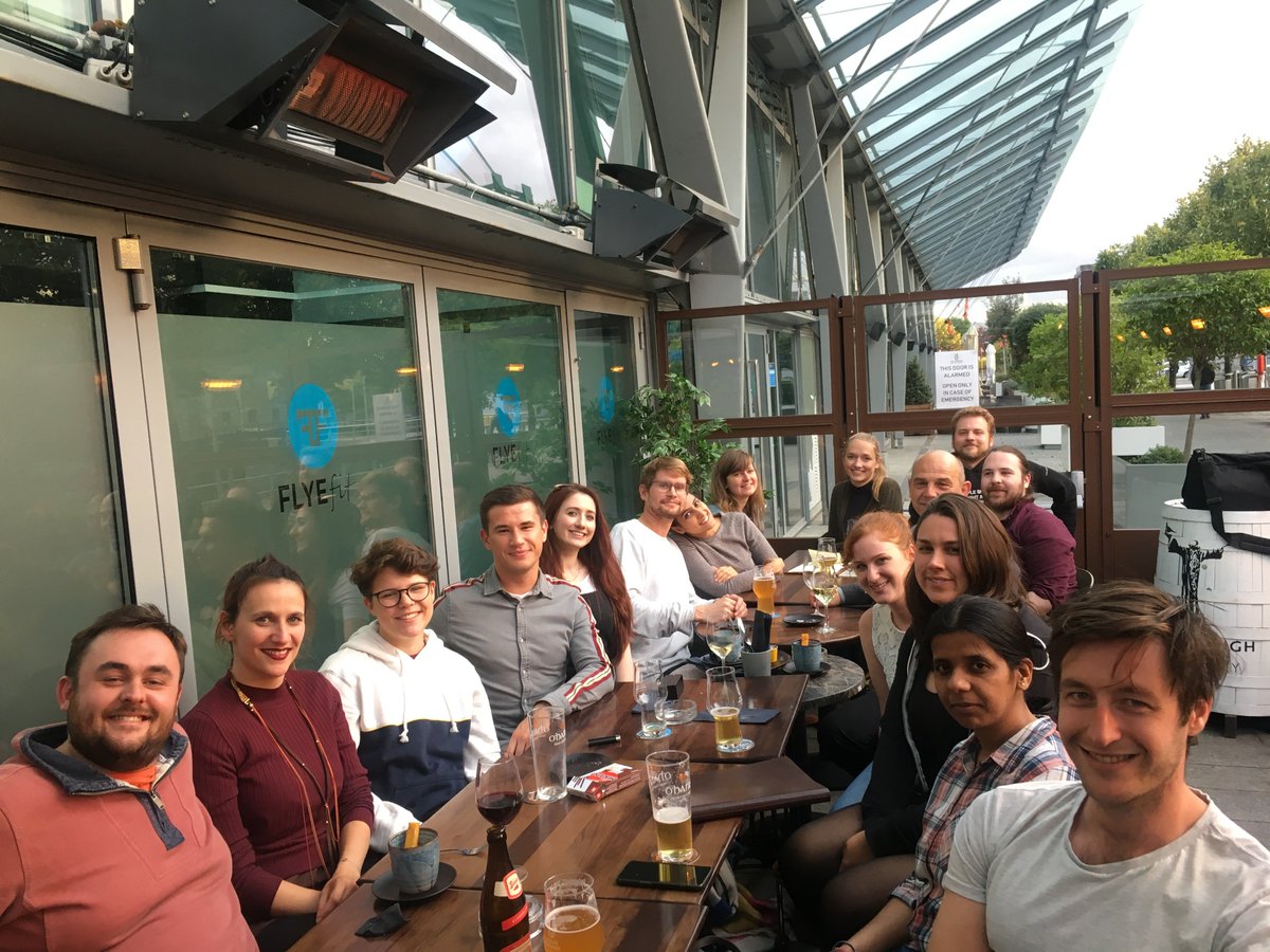 mathiassenge's tweet photo. New academic year and new faces in the group 😀@TCD_Chemistry @TCDTMI @tcdTBSI Welcome to #ChrisKingsbury @unimelb 🇦🇺 #CorneliaMattern @braeselab 🇩🇪 #NoahMeister @tuvienna 🇦🇹 #HeatherWright+ #KathrynYeow @tcddublin 🇮🇪 sadly, several will leave soon, too ... academic life cycle 😐 https://t.co/NJZ9xf8mQr