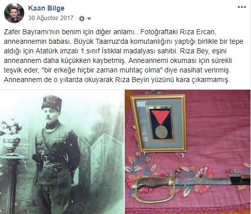 Bu yeterli mi Sayın Osmanoğlu? Aslında Rıza Bey'in savaştaki başarısından daha da önemli olan anneannemi okutmasıdır. Bir kız çocuğunun okuması ondan sonra gelen kaç aileyi iyi yönde etkiledi bir bilseniz.