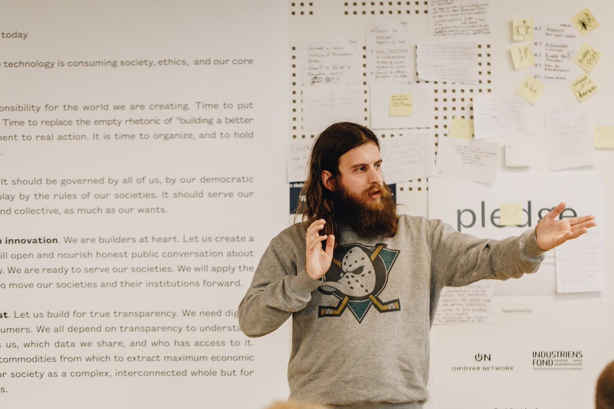 schosswald's tweet image. what we need in tech today is accountability. so 150 very committed people created the #TechPledge ✋ - read it, think about it, and hopefully you’ll sign it. love from copenhagen. techpledge.org