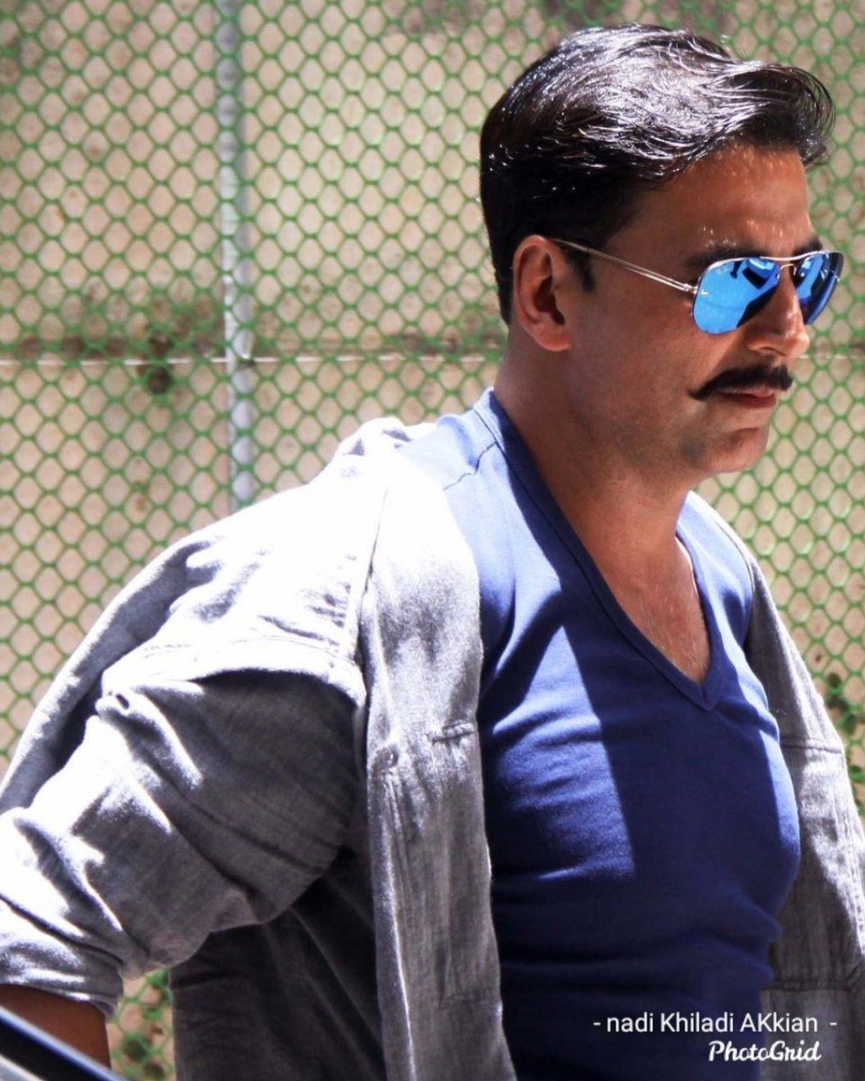 Bhushanadhau1's tweet photo. Handsomeness And Swag Overloaded @akshaykumar In Moustache #RowdyLook #RowdyRathore https://t.co/je6Hi27e0R