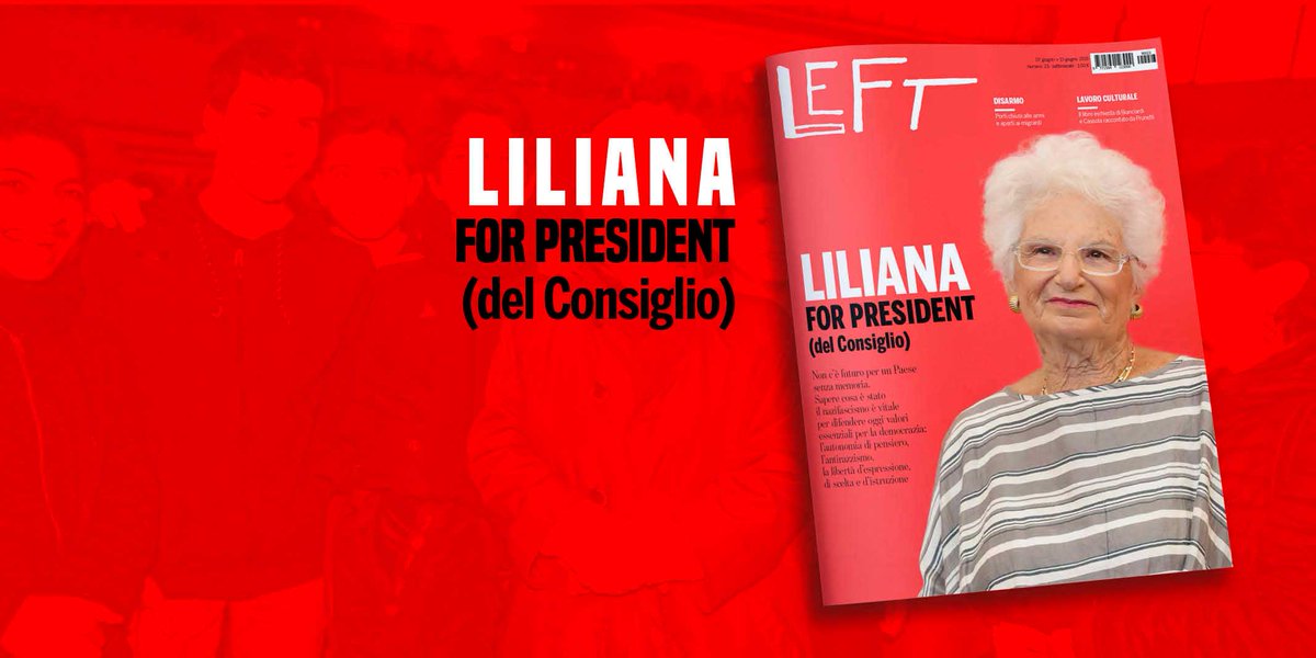 Left_rivista's tweet photo. Buon compleanno #LilianaSegre! 

La nostra copertina del 23 giugno 2019 ---> https://t.co/C0DEXiOpH2 https://t.co/apYWlZFE9l