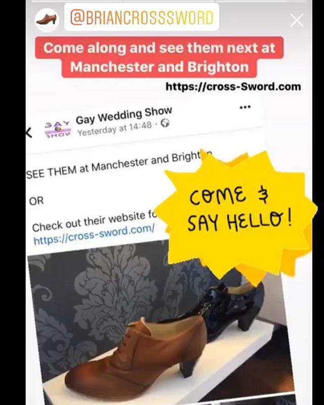 BCrosssword's tweet photo. Come and say hello and see these fantastic shoes next in Manchester and Brighton.
#gayweddingshow #mensfashion #menshighheels
#mensshoes #heelpower #crossdresser #meninheels #TheGourmetBoys #niblogger #nibloggers #nibloggerbrunch #DiscoverNI #mrtacheta… https://t.co/8wDHaNe7gI https://t.co/yNfPoDRoYj