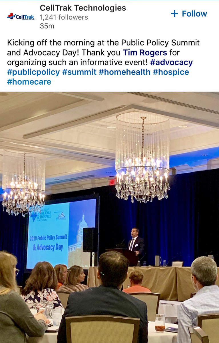 NCHomeCareTim's tweet photo. Thx @CellTrak The 42 State mbrs of the Council of State #HomeCare &amp; #Hospice Assocs thx sponsors @LHCGroupInc @Sandata_Tech @Axxess @Centene @HHAeXchange Simione &amp; more thx @PQHH @OfficialNAHC &amp; my @AHHCNC-@PAHomecareAssoc 4 grt support-Proud 2 Lead Council! https://t.co/DI8tqUWGAz