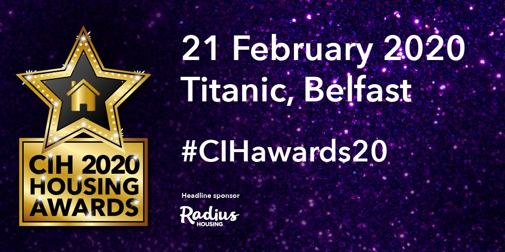 Great to see so many great applications coming in for the awards. You have 4 weeks until judging starts, so get working on those applications! cih.org/ni/awards

#CIHawards20 <a href="/CIHIreland/">CIH Ireland</a>