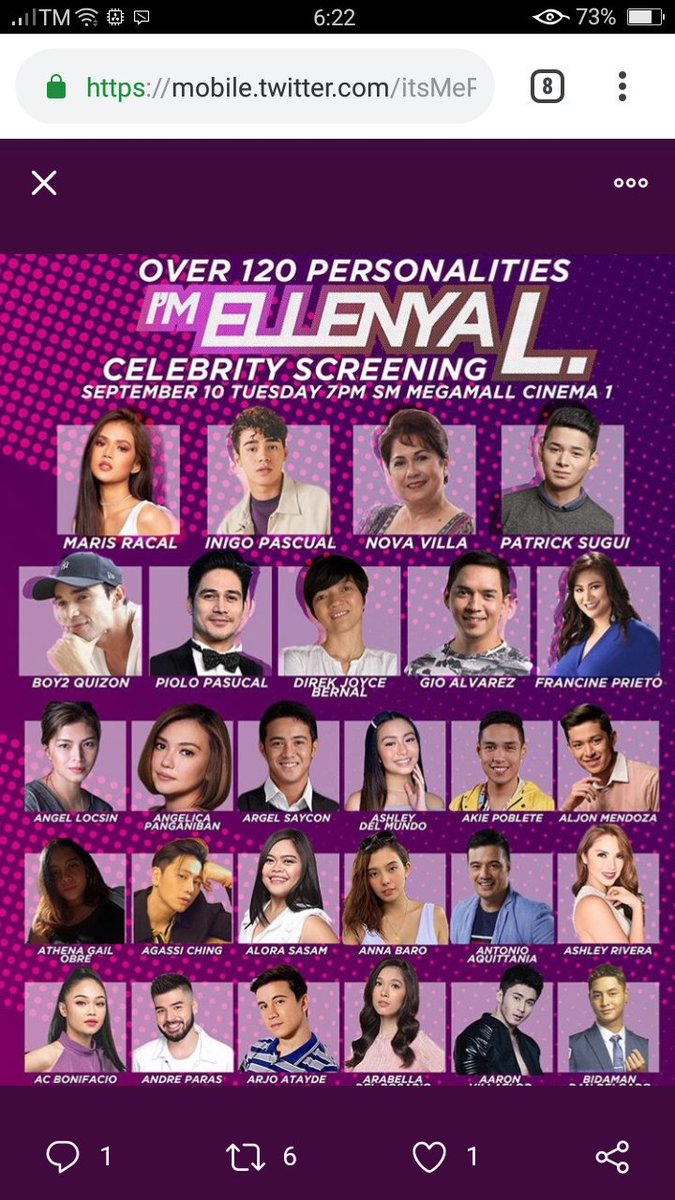 chykocedz's tweet photo. Mga dapat nyong abangan na celebrity..Kaninu kayo na excite at bakit?
Enagage TeamLie 
Retweet first 
Unlimited Replies 

@itsmeangelieofc 
LIEat ELLENYALScreening https://t.co/bTlYe0swVZ