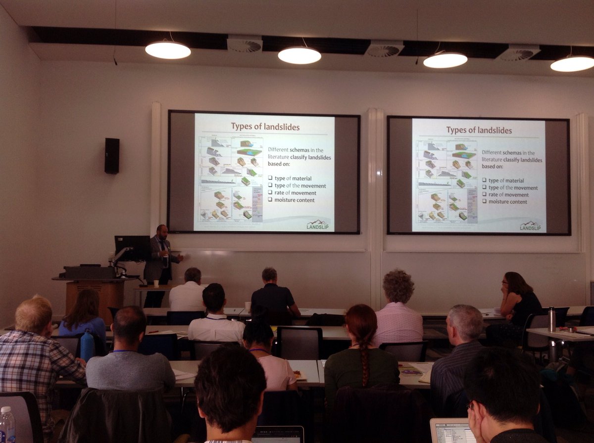 Mauro Rossi from <a href="/LANDSLIP_NERC/">LANDSLIP</a> presenting landslide forecasting <a href="/SHEAR_Programme/">SHEAR</a> annual meeting 2019.