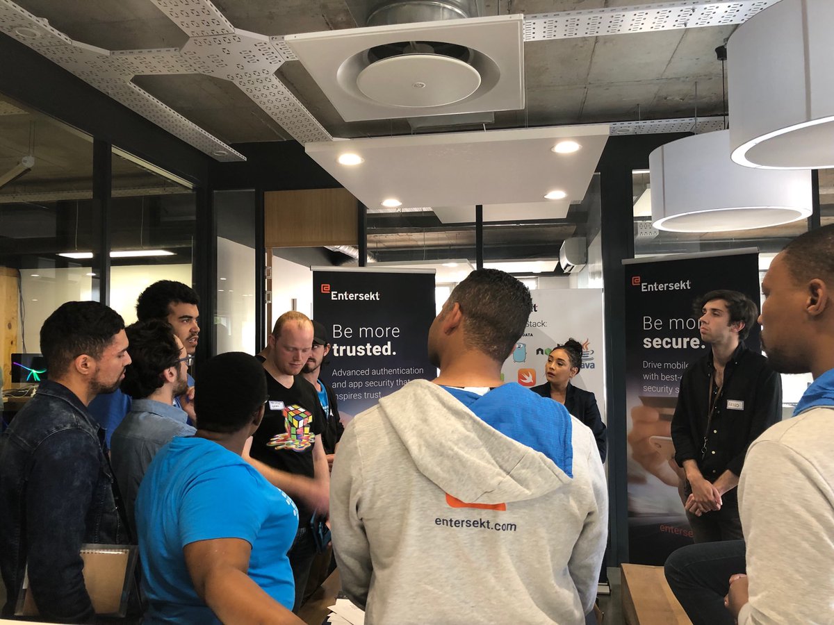 wethinkcode's tweet image. Today we are hosting @Entersekt at our Corporate Sponsor Day. The Cape Town @WTC_Students are inspired by the work you are doing #WTCPartner #BornToCode