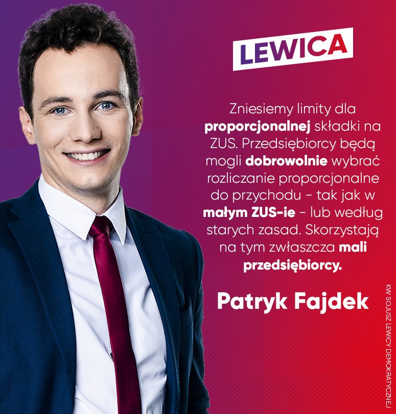 Patryk Fajdek Ø¹Ù„Ù‰ ØªÙˆÙŠØªØ± Musimy Wspierac To Co Lokalne Mlodych Radomian Ktorzy Otwieraja Swoje Biznesy W Naszym Miescie Dlatego Zwalczymy Najwieksza Zmore Malych I Mikro Przedsiebiorcow Zbyt Wysokie Skladki Zusu Zmienimy