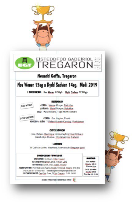 Rhywbeth at ddant pawb yn <a href="/EGTregaron/">Eisteddfod Tregaron</a> penwythnos yma - cofiwch gefnogi! #steddfota #poblwc 🎶🤗🎭🎺🏆