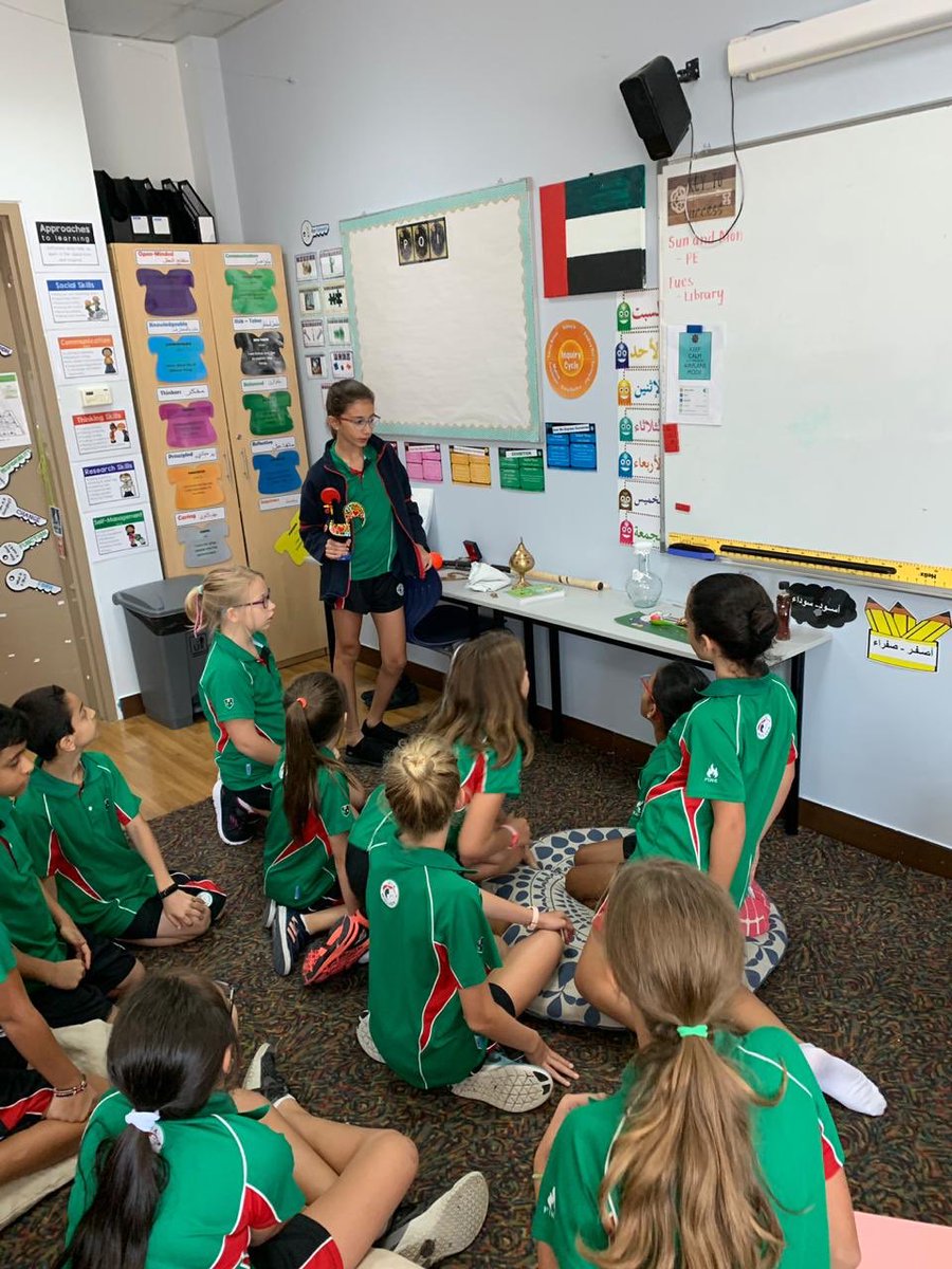 6B students are sharing artefacts representing their cultural identity <a href="/DIAdubai/">DIA | Emirates Hills</a>  <a href="/DIA_Year6/">Year 6 | DIA Emirates Hills</a>  #diadream #openminded #internasionalism